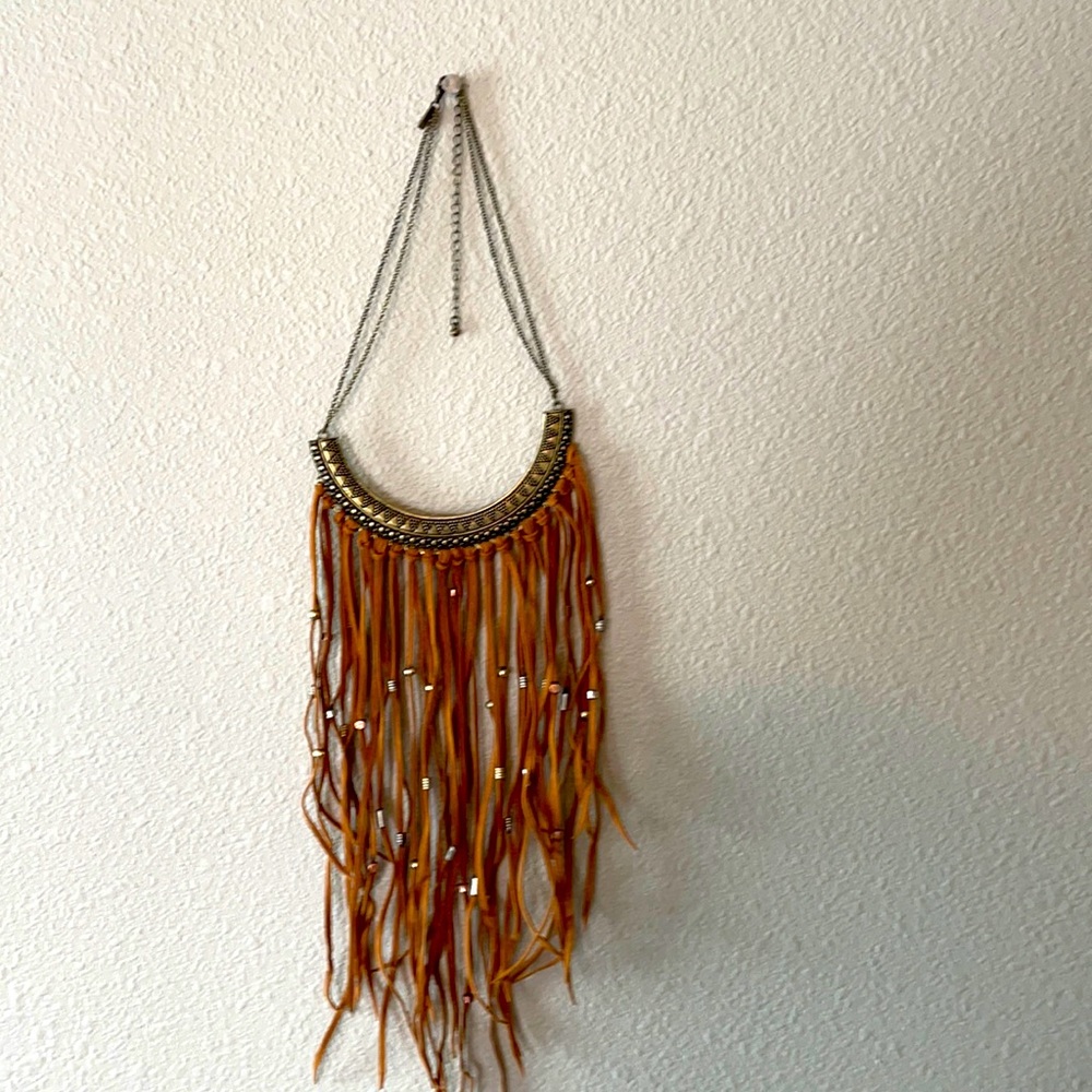 American Eagle Fringe Necklace Boho